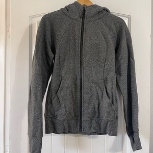 Gray Lululemon Scuba full zip